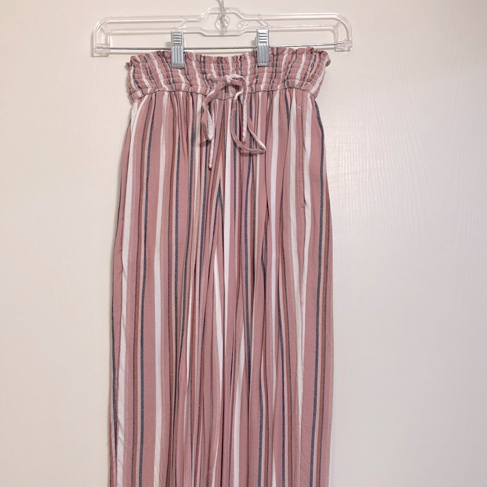 Hollister striped flowy pants